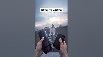 20mm vs 230mm focal length comparison for portraits.