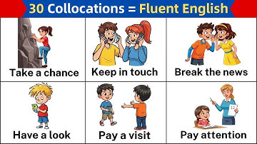 Learn 30 Common Collocations in English | Collocation Words | Vocabulary
