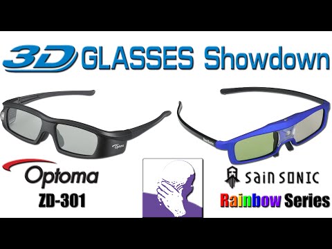 3D Glasses Review: Optoma ZD-301 vs SainSonic Rainbow Series 915