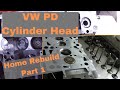 VW PD Cylinder head Home Rebuild - Part 1, Snapped belt, Used Head strip and Lap in Valves