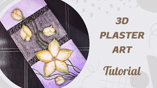 Easy way of making 3d plaster flower art by Creative Cat 1,519 views 3 weeks ago 5 minutes, 20 seconds