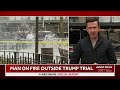 Man sets himself on fire outside Trump trial | NBC News Special Report