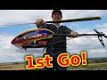 Idiot Tries to Fly Giant NITRO RC Helicopter