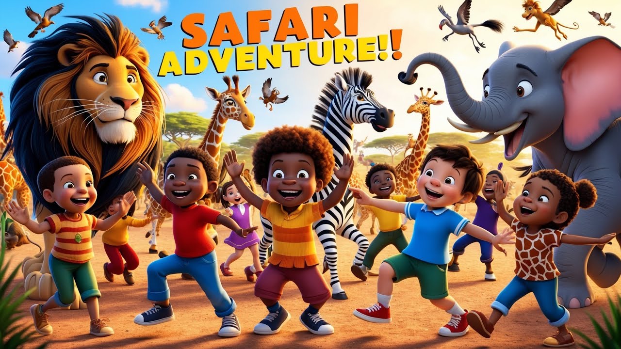 Kids Safari Adventure Song | Learn Animals and Have Fun! - YouTube