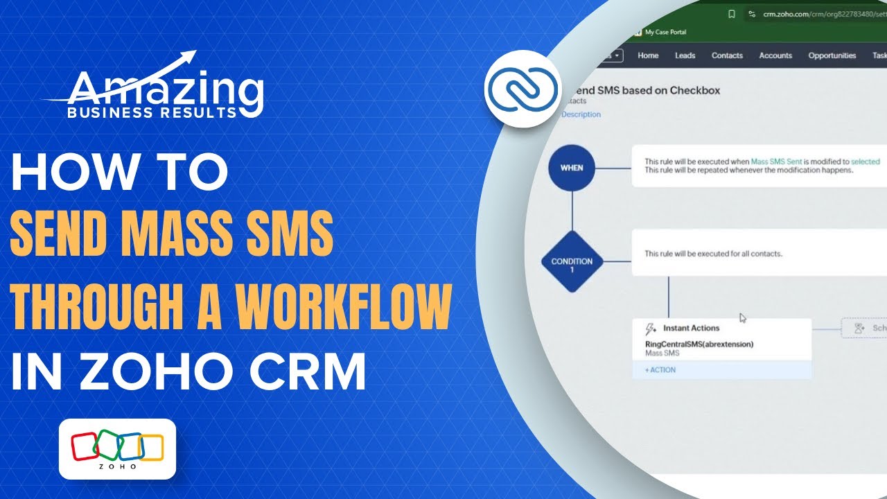 How to Send Mass SMS through Workflow using RingCentral Extension - YouTube