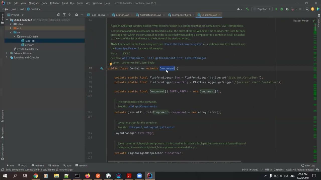 GUI Java with code part 1 - Dr. Abdelrahman M. Abdelgany شرح عربي - YouTube