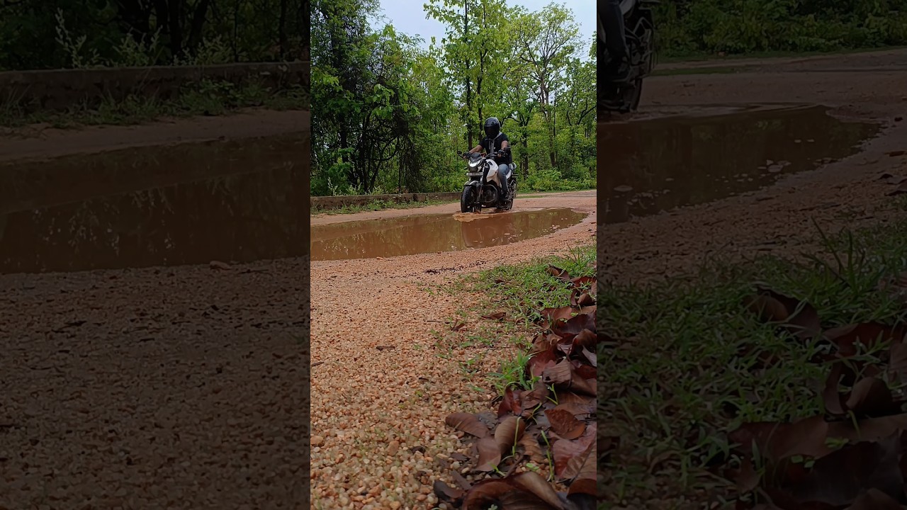 SATISFIENG NATURE SOUND WITH BIKE 🌦️🏍️ 