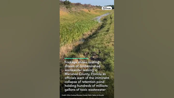 Florida Reservoir Leaking Toxic Wastewater on the Verge of Collapsing #Shorts