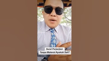Surat Perjanjian Tanpa Materai, Apakah SAH?