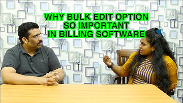 Bulk Edit option very important why in Billing software Billing Software
