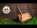 Удобная ЛЕСТНИЦА НА КРЫЛЬЦО с перилами! [DIY stairs to the porch]