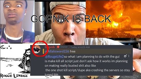 Gopnik is back to terrorize ROGUE LINEAGE (actual important video)