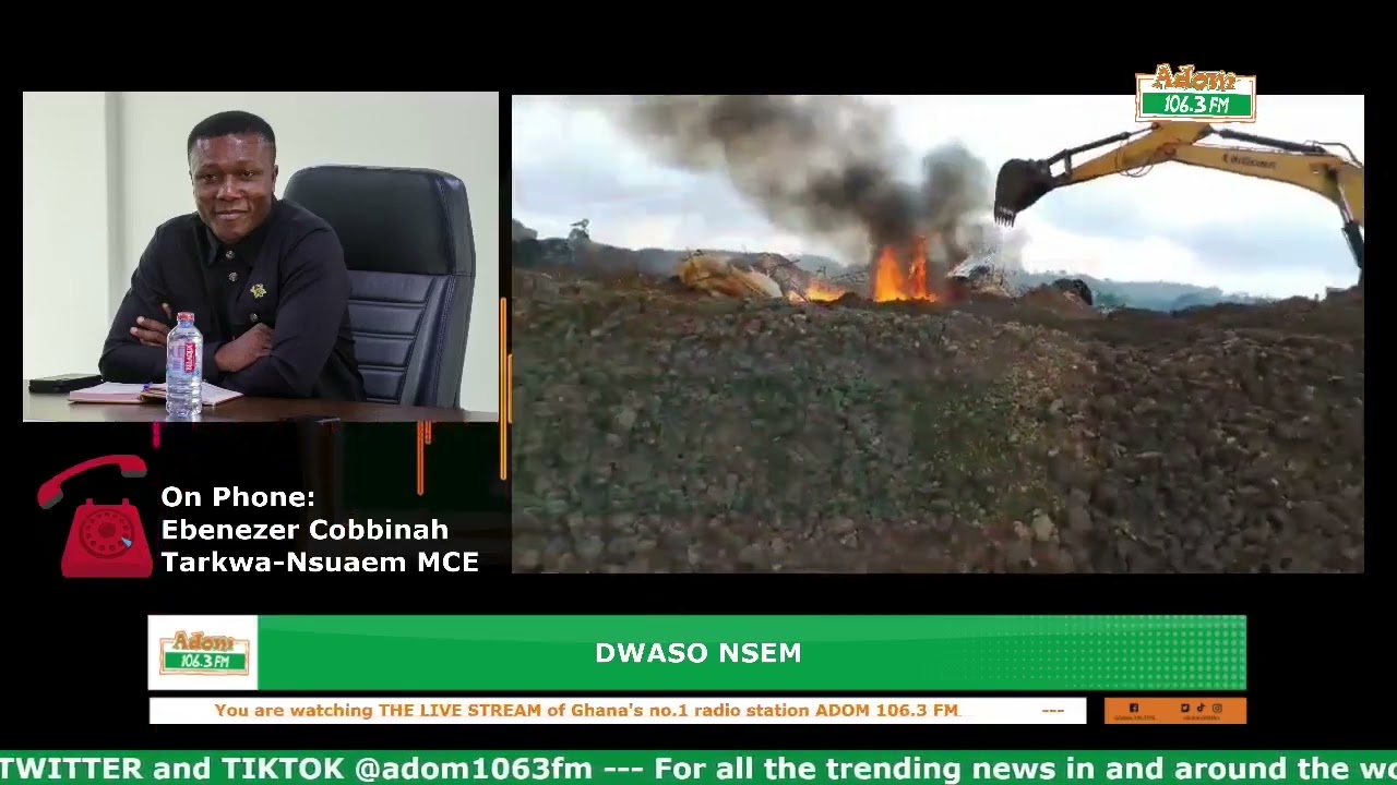 Galamsey Fight: We did not create the illegality - Ebenezer Cobbinah, MCE for Tarkwa Nsuaem