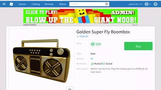 Golden Boombox Code Youtube - how to get a free golden boombox in roblox