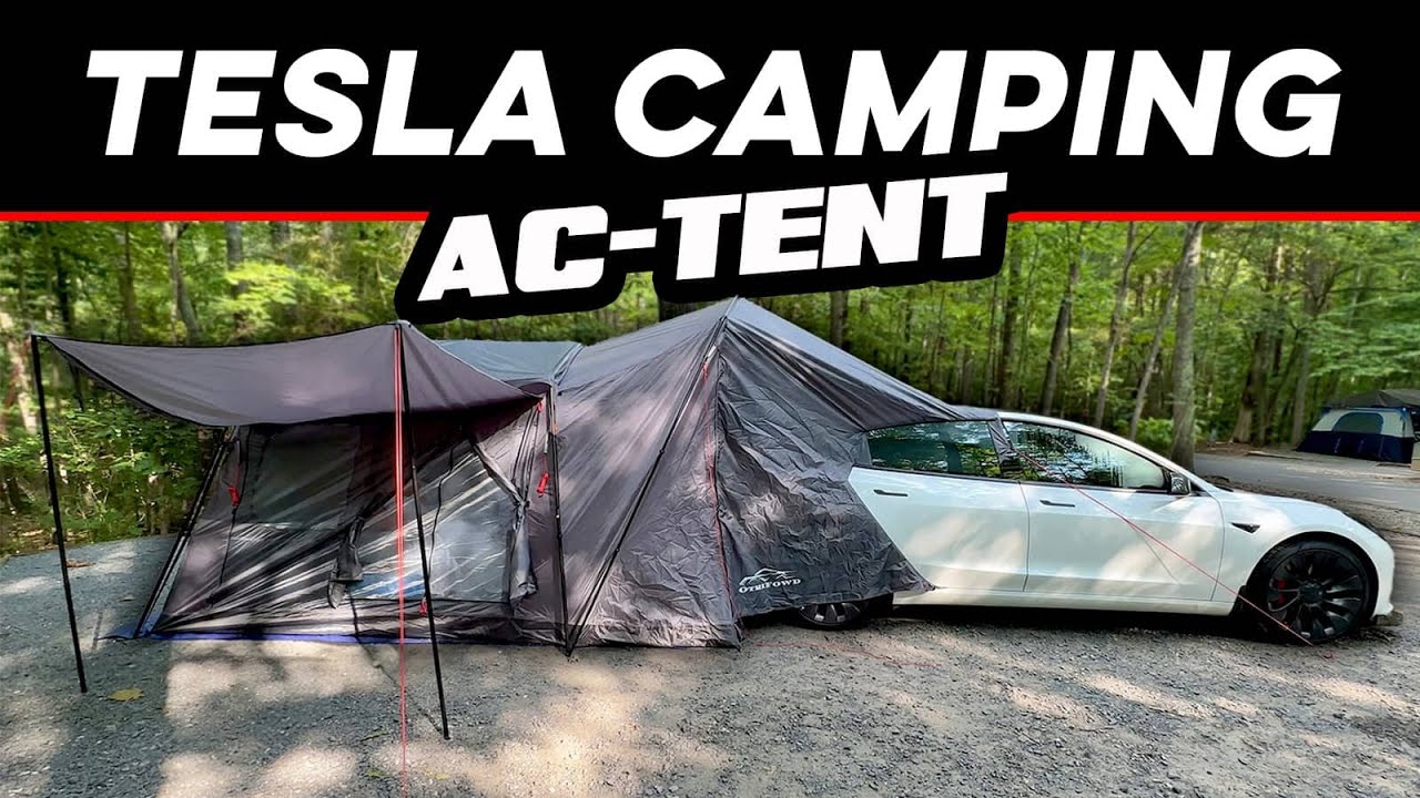 I Tried Tesla Camping with the NEW AC-Tent 