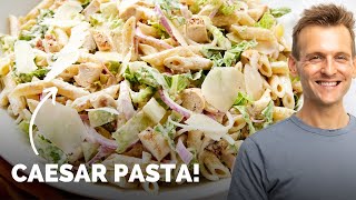 Chicken Caesar Pasta Salad | An easy pasta salad for any summer party!