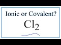 Electronegativity and Bond Types in Cl2