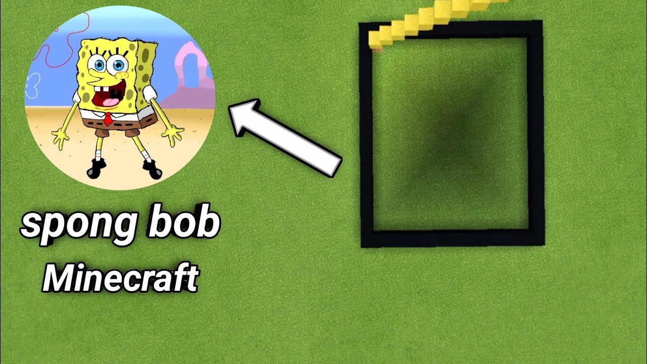 SpongeBob.Minecraft art 276 | Satisfying sand art | Minecraft TGB Arts | falling sand art