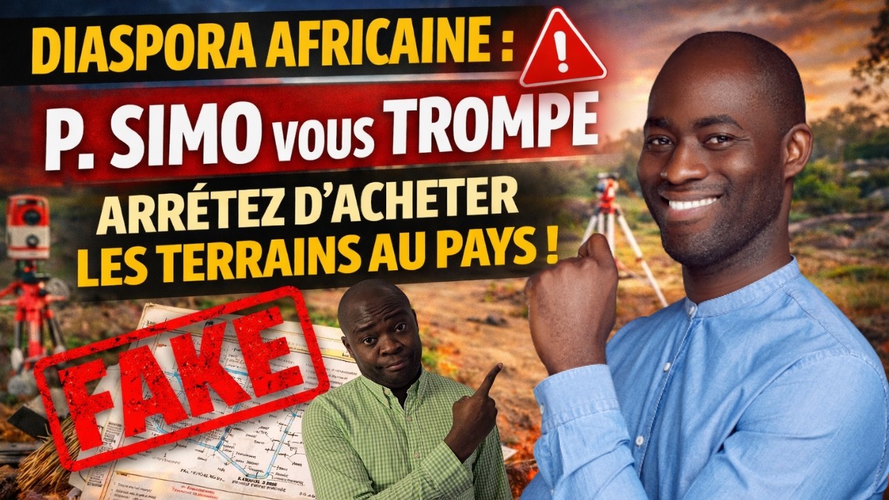 Diaspora Africaine : P. Simo Vous Trompe | Arrêtez D´Acheter Les Terrains Au Pays ! #PhilippeSimo