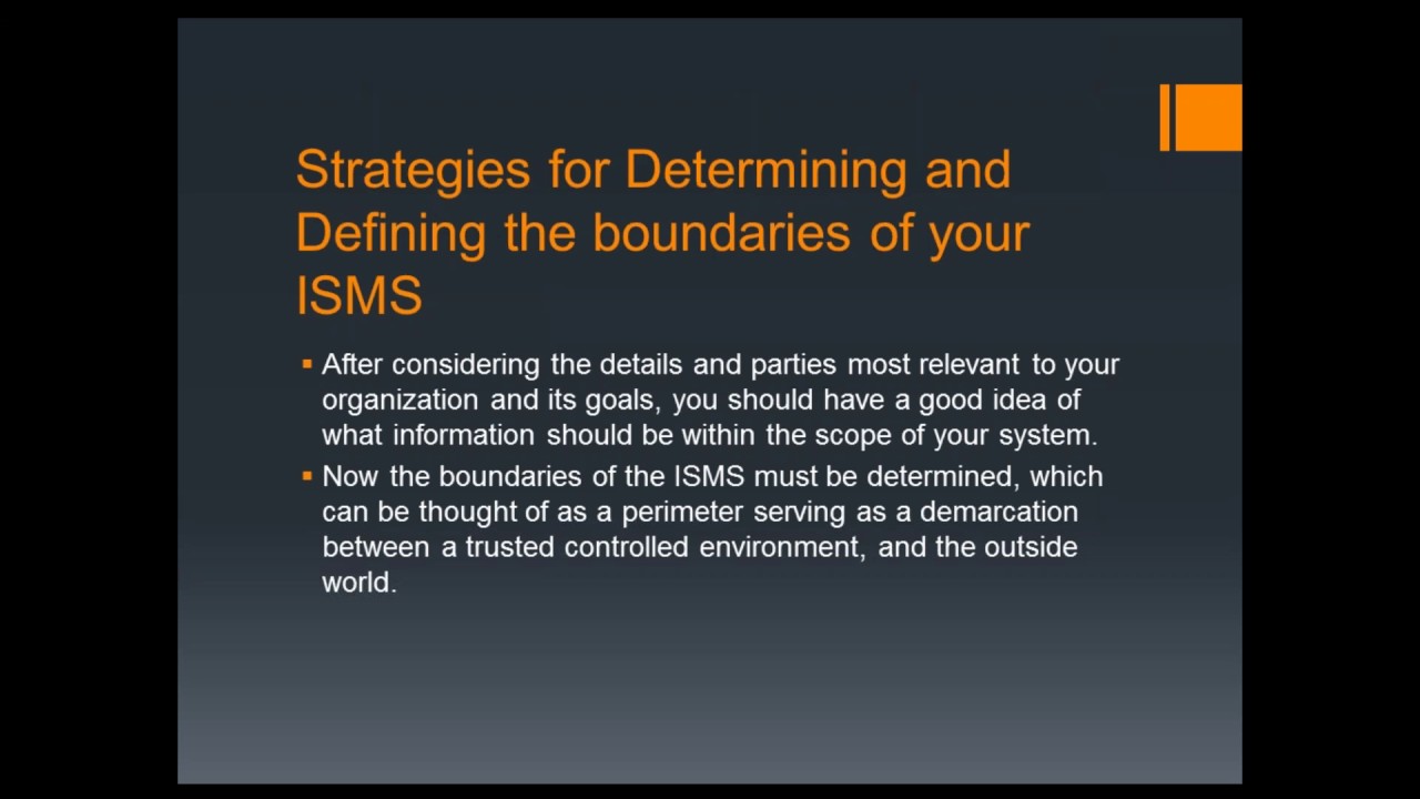 Determining the Scope of Your ISMS - YouTube