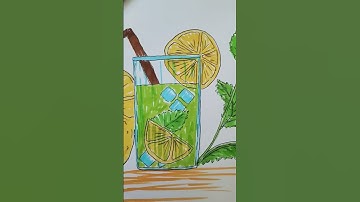 #🍋 #😊 #drawing #lemonade #lemon #cute #art #tutorial #easy #summer #beautiful
