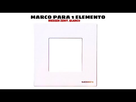 Video de Marco para 1 elemento Niessen Zenit  Blanco