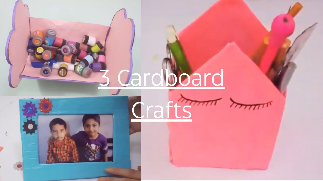 Amazing 3 cardboard crafts Amazing Cardboard crafts YouTube