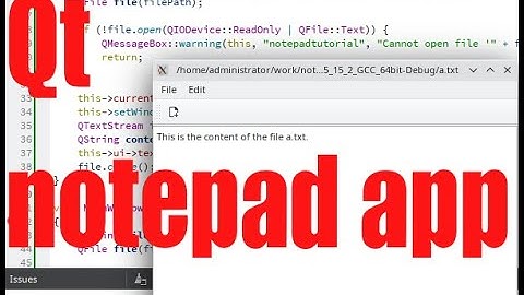 Qt tutorial notepad app - July 2022 - 48eb799f