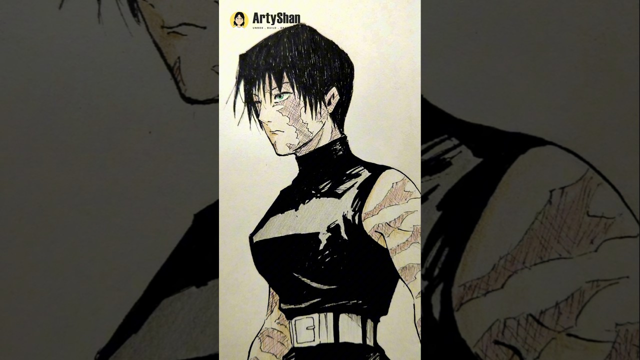 Drawing Maki Zen'in #jujutsukaisen #shorts - YouTube