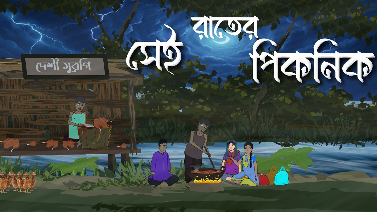 Sei Rater piknikk |  gram banglar bhuter golpo | Bhuter Golpo | Bengali Horror Cartoon । Brostoonz