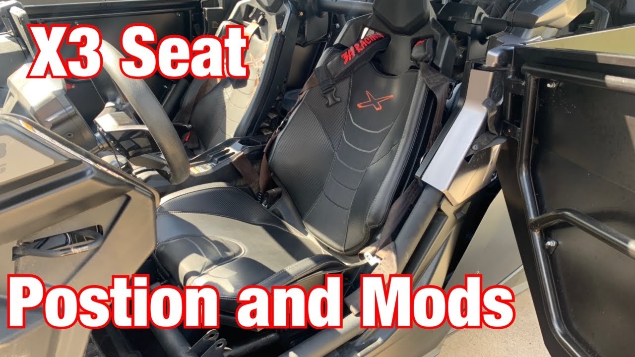 Can Am X3 Seat Adjustments And Modification 