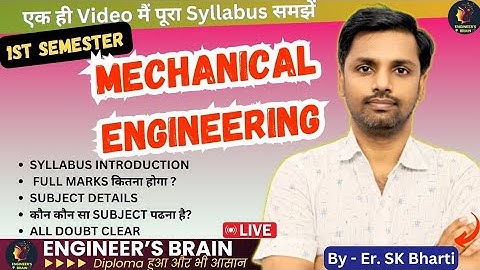 🔥 SBTE Bihar Polytechnic 1st Semester NEW Syllabus 2025-26 | Mechanical Engineering Complete Guide
