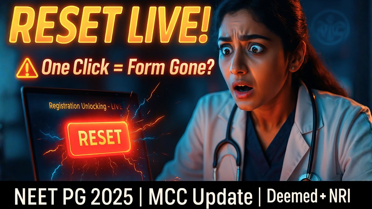 NEET PG 2025: RESET Button LIVE ⚠️ Don’t Click Before Watching | Deemed + NRI Seats Open