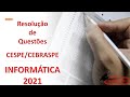 Questões CESPE CEBRASPE Informática 2021