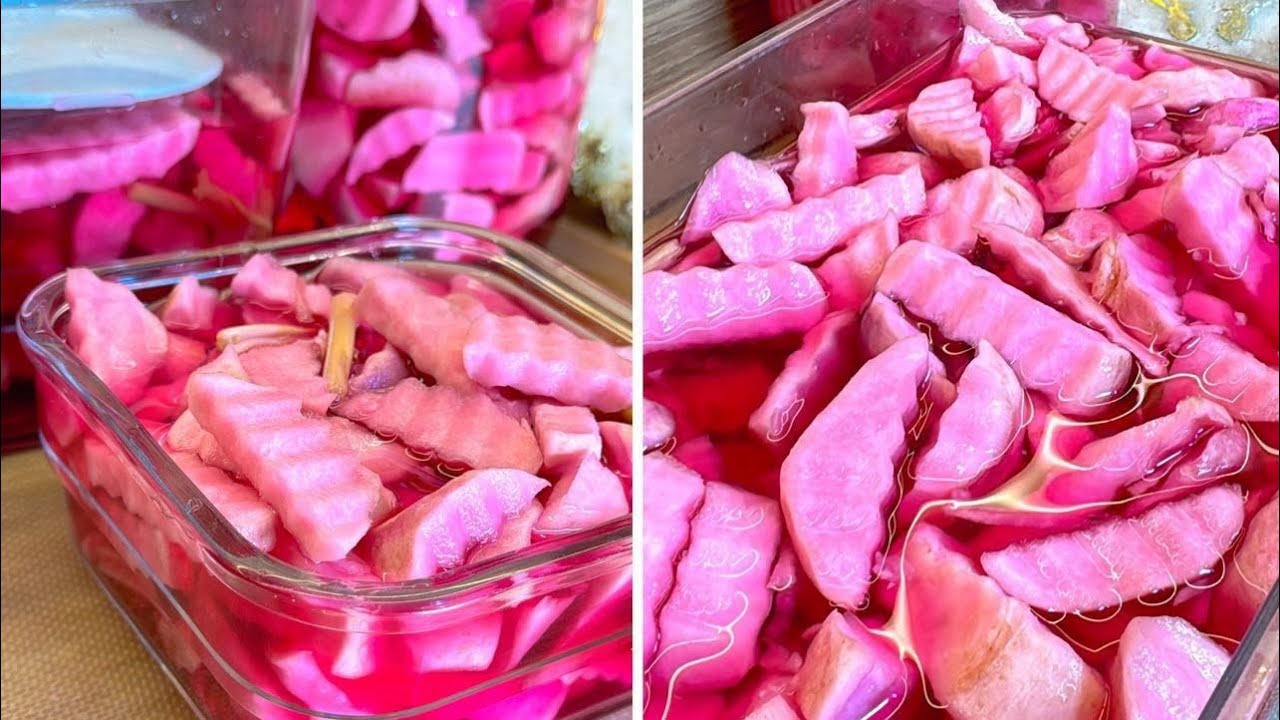 الطريقه الصحيحه والامنه لتخليل اللفت استحاله يسود او يتهرى منك