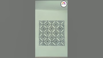 "Beautiful Geometric Line Art | Easy Pattern Drawing | Art by Dipu