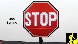 18" STOP/STOP LED Handheld Paddle