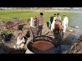 How to Make Gurr {گڑ jaggery } Village in Pakistan by Mukkram Saleem - ہم نے گڑ بنا لیا