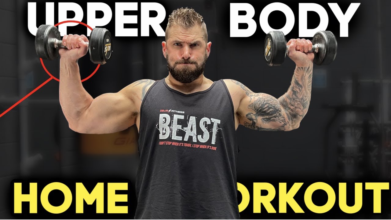 BEAST Upper Back Dumbbell Workout For MASS (3 EXERCISES!!) 