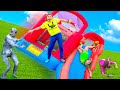 Last to Leave Inflatable Bounce House Obstacle Course! Wins $10,000(Pond Monster Pranks Me)Challenge