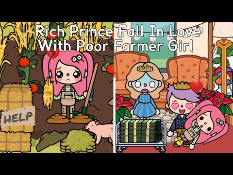Rich Prince Fall In Love With Poor Farmer Girl 😱🏚️👩🏻‍🦰💔💘 | Toca Life World ✨| Sad Story 💗 |Toca Boca