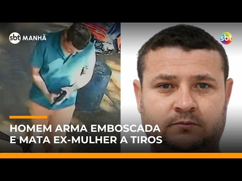 Video ex-marido-criminoso-arma-emboscada-e-mata-tecnica-de-enfermagem-e-morta-a-tiros-sbt-manha