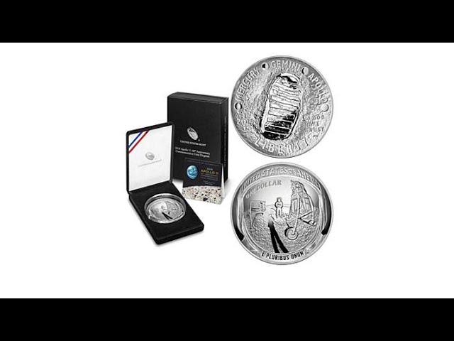 2019P Proof LE Apollo 11 50th Anniversary 5 oz. Silver D - YouTube