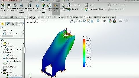 #Solidworks simulation static analysis and  optimisation for report analysis static analysis#