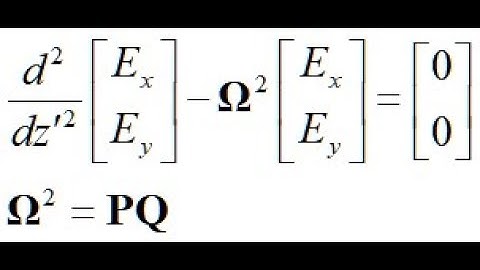 Lecture -- 2x2 Matrix Formulation