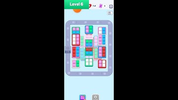 Color Cube Match Sort Puzzle - Level 6