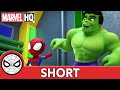 Meet Spidey and his Amazing Friends Short #3 | A Helping Hulk | @Disney Junior @Marvel HQ