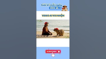 Bà chở Cabybara ra biển chơi 🌤️🌊 #capybara #ai #veo3 #vietnam