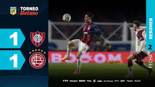 SAN LORENZO 1 - 1 LANÚS | Resumen del partido | #TorneoBetano 2024