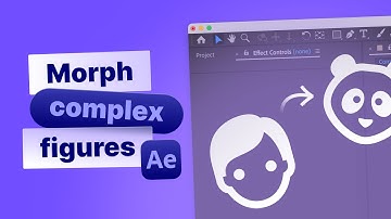 How to morph complex figures in After Effects without any extra plugins